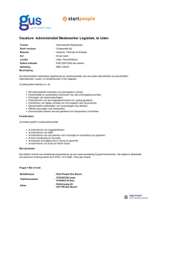 GUS.nl - Administratief Medewerker Logistiek
