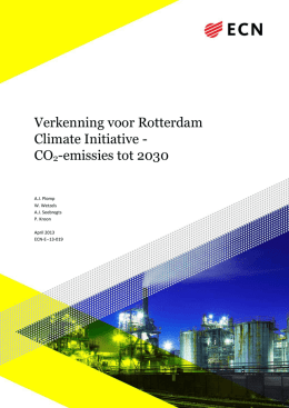 Verkenning voor Rotterdam Climate Initiative - CO2