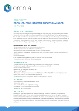 Product- and Customer Success Manager