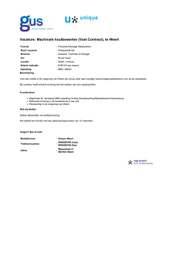 GUS.nl - Machinale houtbewerker (Vast Contract)