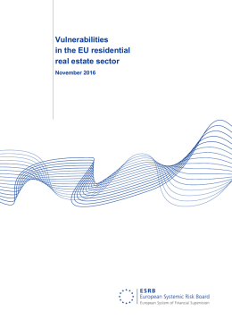 Vulnerabilities in the EU residential real estate sector