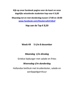 Hap aan de Tap Vrijhof: