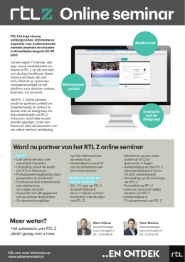 Online seminar - Adverteren bij RTL