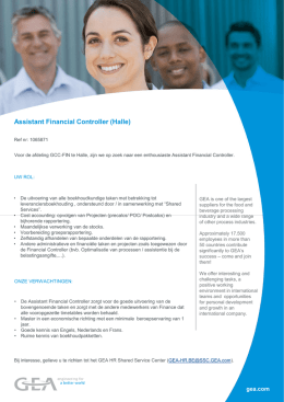 Assistant Financial Controller (Halle)