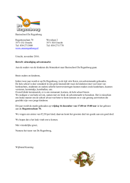 Klik hier voor meer info - Basisschool De Regenboog Utrecht