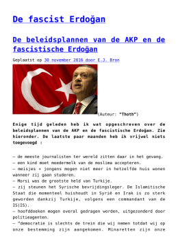 De fascist Erdoğan