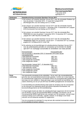 10.1_Agendapost Beschikkingen tot subsidieverlening Openbaar