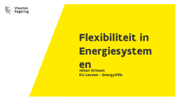 Flexibiliteit in Energiesystem en