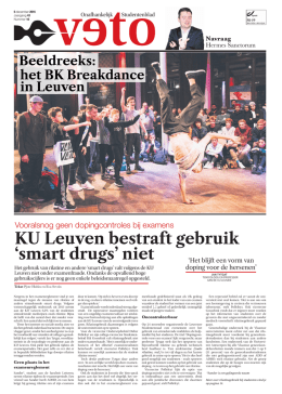 KU Leuven bestraft gebruik `smart drugs` niet