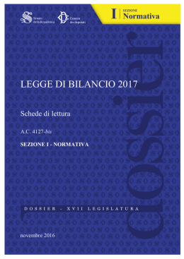 legge di bilancio 2017