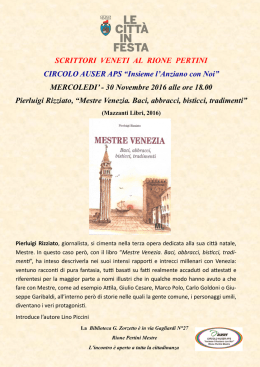 Scrittori Veneti - locandina Rizziato - Events