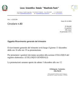 leggi tutto - Liceo Scientifico Manfredo Fanti