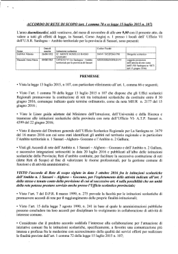 accordo 29.11.16 - Ufficio VI – Ambito Territoriale di Sassari