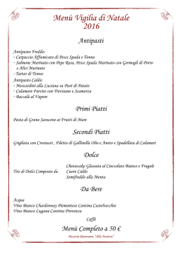 Cena della vigilia di Natale - Ristorante pizzeria Brescia | Alla Funivia