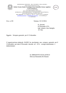circ. 158 del 01.12.2016 - Regolamento Ufficio Tecnico