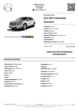 Mercedes-Benz GLA 200 d Automatic Executive - Stock