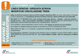 3 - 4 dicembre 2016 linea genova / arquata scrivia