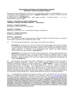 Leggi il regolamento completo - Samsung People