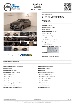 Mercedes-Benz A 180 BlueEFFICIENCY Premium