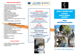 scarica la brochure - Liceo scientifico Boggio Lera