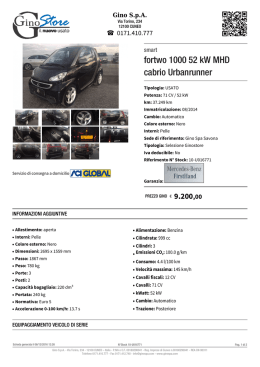 smart fortwo 1000 52 kW MHD cabrio Urbanrunner
