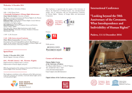 Full programme of the Conference