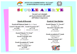 calendario - Istituto Comprensivo di Roveredo in Piano e San Quirino