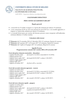 1 SeDI SPES &ndash; Segreteria didattica interdipartimentale