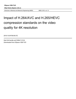 Impact of H.264/AVC and H.265/HEVC compression standards on
