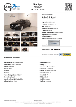 Mercedes-Benz A 200 d Sport - Stock ID: 10-U017057
