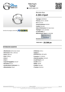 Mercedes-Benz A 200 d Sport - Stock ID: 10-U017058