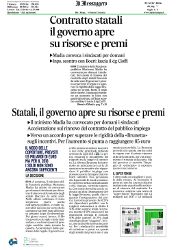 Leggi l`articolo del Messaggero