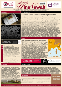 WineNews - La Prima di Winenews - n. 2029
