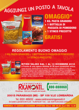 omaggio - Centro Carni Rigamonti
