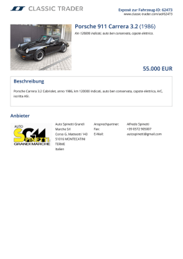 Porsche 911 Carrera 3.2 (1986) 55.000 EUR