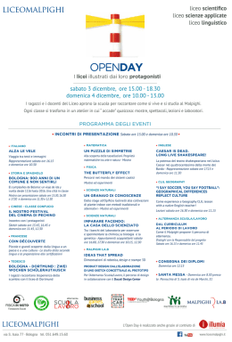 openday - Tecnica della scuola