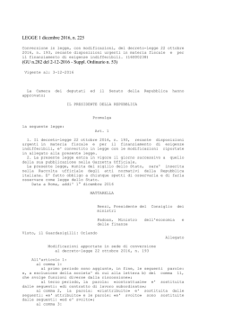 LEGGE 1 dicembre 2016, n. 225 (GU n.282 del 2-12-2016