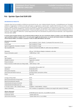 Sprinter Open End EUR/USD - Derinet