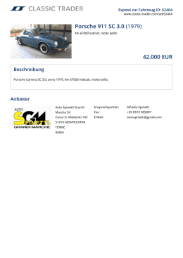 Porsche 911 SC 3.0 (1979) 42.000 EUR