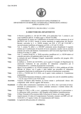 D.D. n. 180/2016 - Università degli Studi di Napoli Federico II