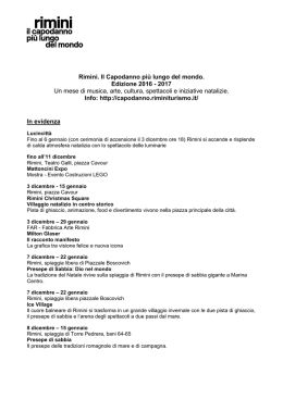 Rimini. Il Capodanno pi&ugrave; lungo del mondo