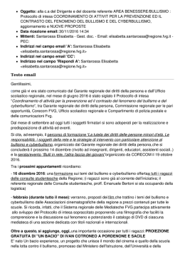 Lettera presentazione attivit&agrave;