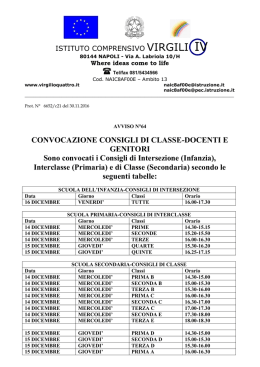leggi la comunicazione - Virgilio 4
