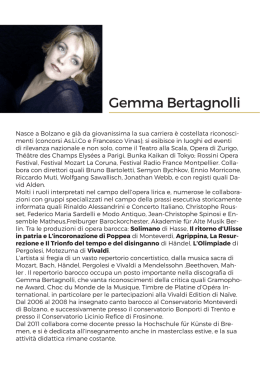 Gemma Bertagnolli - Roma Festival Barocco
