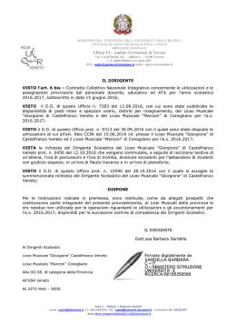 Decreto firmato digitalmente - Treviso – Ufficio scolastico territoriale