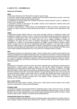 Associazioni aderenti - Agenda comune di Brescia