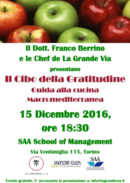 15 Dicembre 2016, ore 18:30