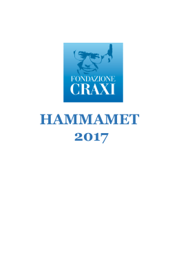 hammamet 2017 - Fondazione Craxi