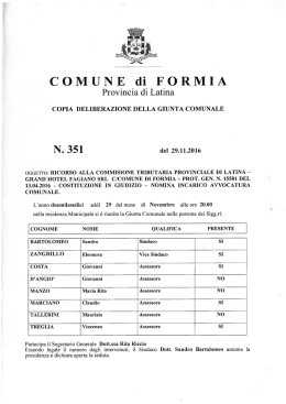 N. 351 - Comune di Formia
