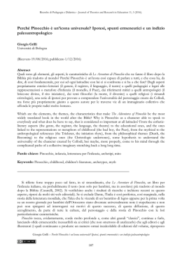 Grilli impaginato - Ricerche di Pedagogia e Didattica. Journal of